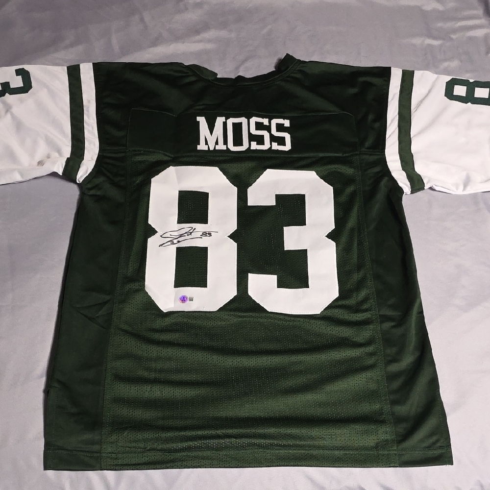 Santana Moss Autographed Football Jersey